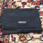 Versace Nylon Travel Organizer Pouch Black Medusa Zip Case Toiletry Bag Photo 0