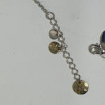 White House | Black Market  Layered Disc Bib Necklace Earrings Set silver gold tone Photo 10