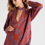 Free People Blouse Walking on a Dream Cutout Boho Size Small Photo 0