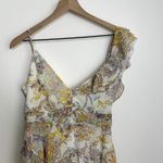 LINI Naomi Ruffled Vneck Mini Dress Womens Large Floral White Photo 10