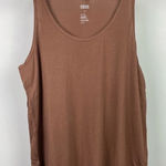 Girlfriend Collective Girlfriend‎ Collective Brown Athletic Athleisure Soft Buttery Tank Top Photo 0