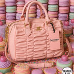 Juicy Couture  Run The World Pink Diamond Ruched Satchel NWT Photo 0