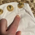 Balmain Authentic UniSex  Crystal Logo Sleeveless Shirt Size 40 **one hole Photo 2