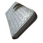 Bottega Veneta  Intrecciato Nappa Leather Zip Around Wallet Light Blue/Gray Photo 8