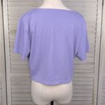 SheIn  (Curve) Cropped Tie Front Top Light Purple-2XL Photo 1