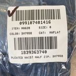 Madewell Pleated Waist Half Zip Denim Dress in Pixie Wash Size 0 (Q6) Photo 11