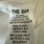The Bar  Jean Twisted Semi-Sheer White Silk Mini Dress Women’s Size 2 Photo 10