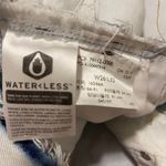 Levi's Women's Blue and White Jeans New Style Wide Leg Raw Waist Hem Size 26 Photo 6