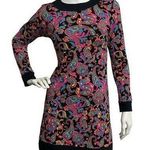 B Skinz Women's Multicolor Paisley Print Crew Neck Long Sleeves Dress Size XS Photo 0