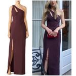 CINQ À SEPT Gianna Gown in Maroon Size US 4 Purple Photo 1