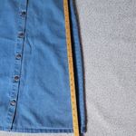 Velvet Heart  Vintage Button Up Blue Midi A-Line Skirt Size L Photo 5