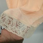 Miss Elaine Vintage Bright Peach Nightgown Dress Mini Lounge Size Small Coquette Pink Photo 4