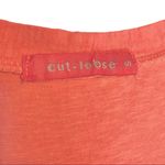 Cut Loose Sleeveless Dress Coral Linen Cotton Lightweight Summer‎ Spring Small Orange Photo 2