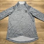 IBKUL Long Sleeve Thumbhole Golf Pullover Black Heather Gray Logo Size Medium Photo 5