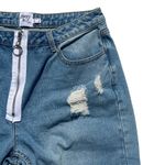 Princess Polly  Mabel Light Wash Exposed Zipper Jeans Size 6 Photo 6