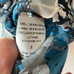 Dress Barn  Blue and Black Floral Blouse with cami small Photo 3