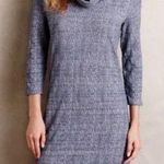 Anthropologie Saturday Sunday Blue Chemise Cowl Neck Sweater Dress size small Photo 0