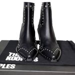 The Kooples NIB Women’s Leather Santiag Studded Black Ankle Booties FR37 US 6 Photo 2