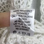 Y2K Crochet Button Up Knit Top Cardigan Size SP White Boho Fairy Hippie Cottage Photo 6