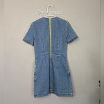 House Of Holland Distressed Denim Mini Dress Blue Size 2 Photo 9