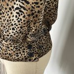 Vintage Leopard Print Blouse Animal Pattern Top Chic Street Style M/L Black Size M Photo 8