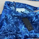 Sachin & Babi Dress Womens 2 Brielle Floral Print Tiered Tie Neck Satin Midi Blue Photo 10