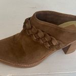 Dolce Vita Serla Leather Truffle Suede Stacked Heel Mule Shoe 10 Photo 7
