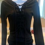 LNA  mini dress with lace up front. Photo 2