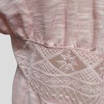 Zumiez Almost Famous pink pastel tassel tie cardigan size large Photo 2