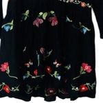ZARA NWOT  Black Embroidered Mini Dress SZ-XS Bloggers fav Photo 3