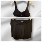 Chaser  2 Piece Black‎ Workout Shorts and Top nwt Photo 1