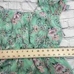 Lila Rose Lily Rose Seafoam Green Floral Short Sleeve Scoop Neck Mini Length Dress Size XL Photo 12