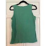 Jones New York green embroidered floral tank Photo 4