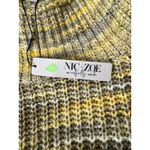 Nic+Zoe  Women's‎ Large L Sweater Knit Pullover Cowl Neck Yellow Brown Comfort Photo 8