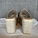 Eloquii Elements Women’s Chunky Jute Wrapped Sandals Size 8.5W Block Heel Tan Photo 8