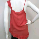 Ro & De Asymmetric Ruffle Cami Tank Top Blouse NWT Photo 3