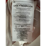 One Teaspoon Heartbreaker Bodysuit Womens Size XS nude And Red Mesh $100 Photo 10