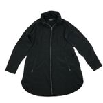 Athleta Hooded Rain Jacket Women M Black Drawstring Packable Everyday Travel EUC Photo 4