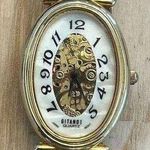 Gitano Ladies Watch Two Tone Stretch Bracelet Gorgeous Open Gear Dial Photo 0