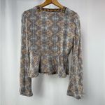 Free People Time of Your Life Top in Ivory Combo Size Small Photo 6