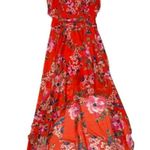 Eliza J Floral High/Low Maxi Dress Mint Condition Size 4 Photo 5