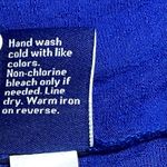 Apt. 9  | Blue Lace Yoke Roll Tab Sleeve Blouse | Large Photo 7