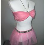 Dolls Kill NWT Fairy Rhinestones 2 PC Set Skirt & Top Pink Large Photo 12