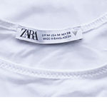 ZARA  White Sleeveless Rounded Neckline One Piece Bodysuit ~ Women's Size MEDIUM Photo 3