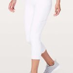 Lululemon Speed Up Crop 21" White Thick Legging Size 4 Photo 1