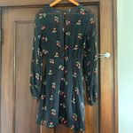 For Love & Lemons  Cherry Twist Mini Dress Retro Burnout Velvet Pinup Cutouts L Photo 4