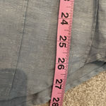 Banana Republic  Women Linen Blue Small Popover Tunic Top Long‎ Sleeve Pleated Photo 7