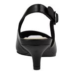 Easy Street Faye Slingback Kitten-Heel Pumps $60 US Size 9 N Black Patent New Photo 5