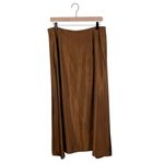 Coldwater Creek Vintage 90s Y2K Bronze Satin Maxi Skirt Size 16 Fairy Grunge Photo 0