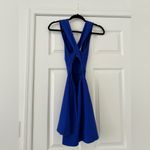 Lulus Open Back Dress Blue Photo 2